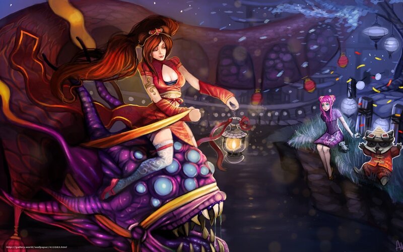 Dragon rider with lantern