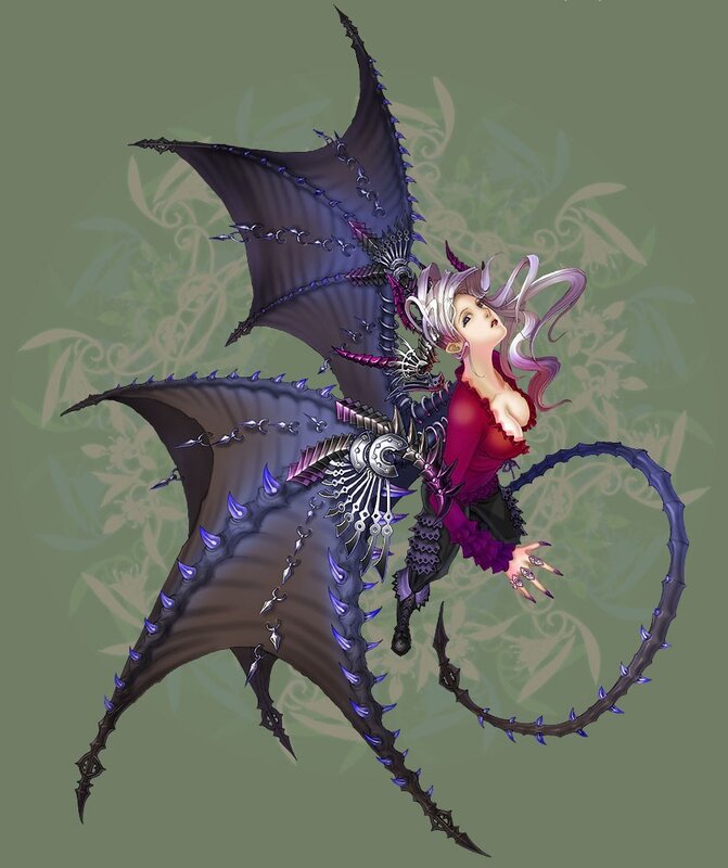 dragon rider with purple wings