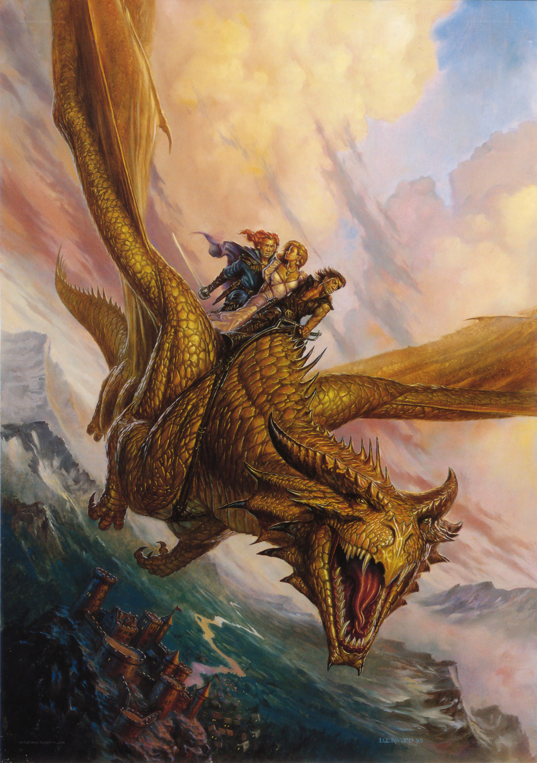 Dragon Riders in Flight