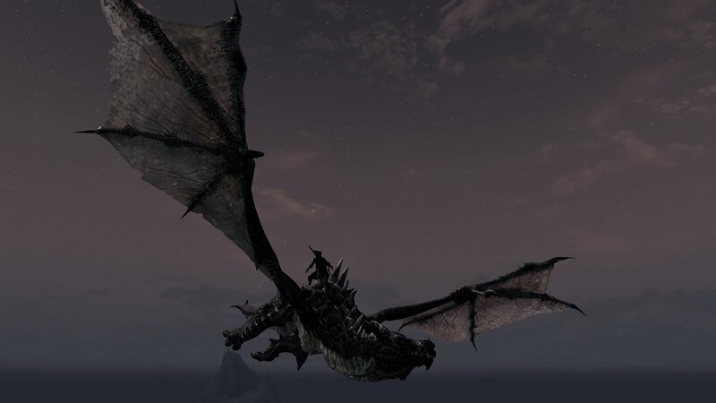 dragon riding scene