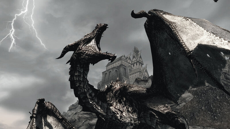Dragon Roaring at Castle