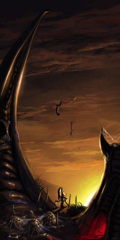 Dragon's maw at sunset