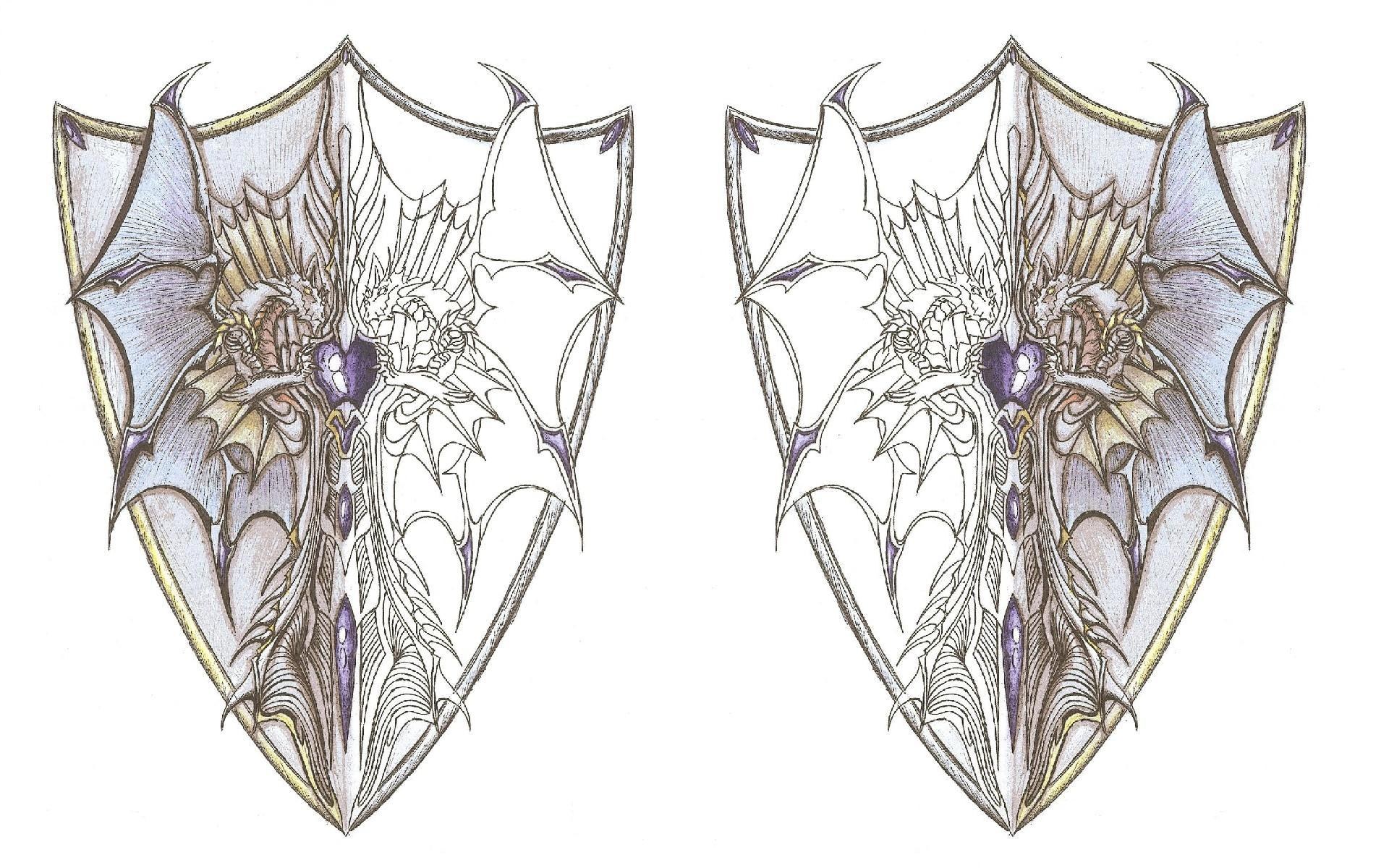 dragon shield designs