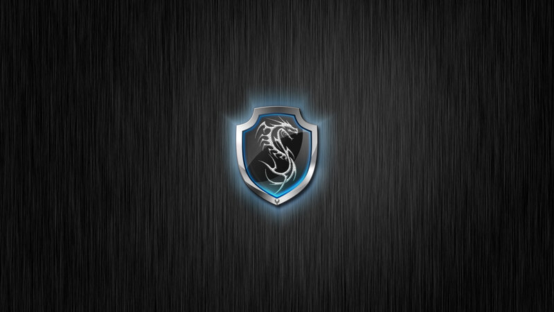 Dragon Shield Emblem — Black