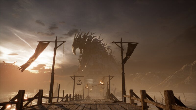 Dragon Ship Skeleton