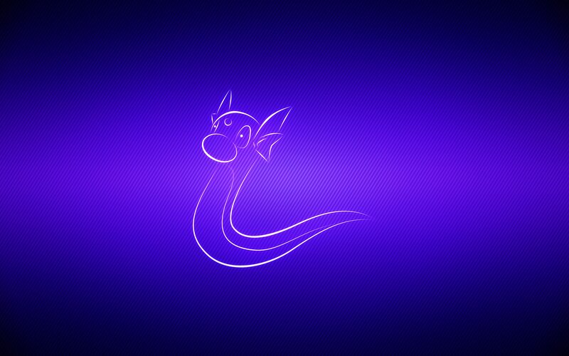 Dragon silhouette on purple background