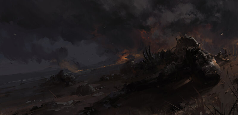 Dragon Skeleton — Black