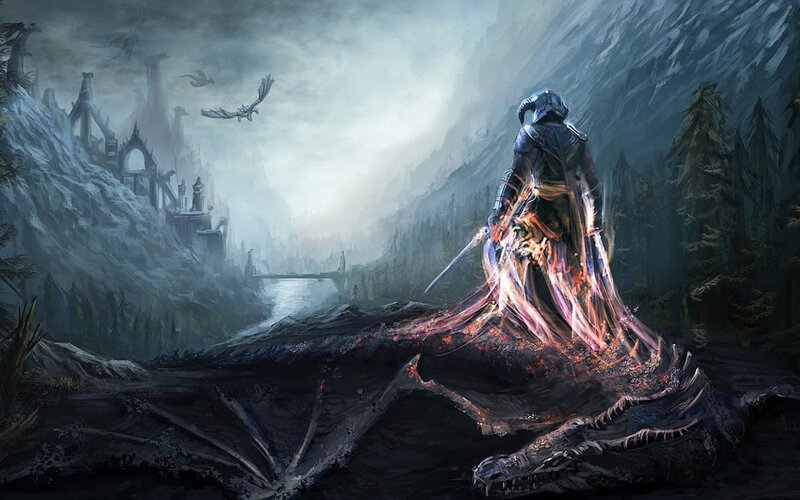 Dragon Skeleton — Gray
