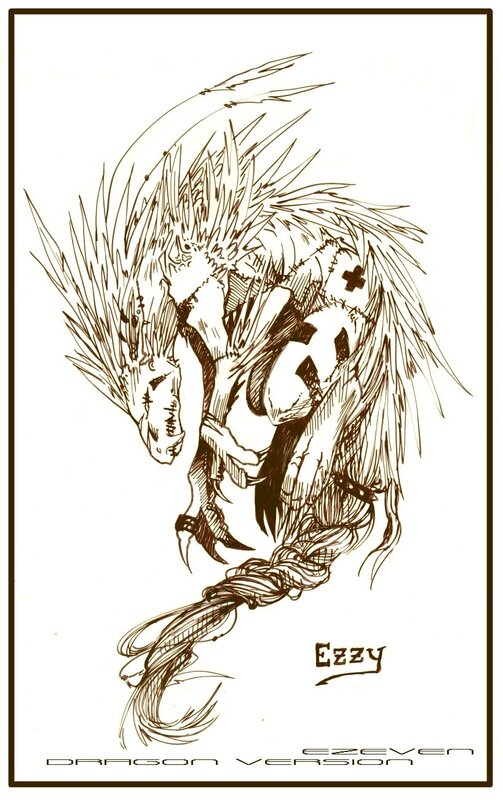 dragon sketch artwork