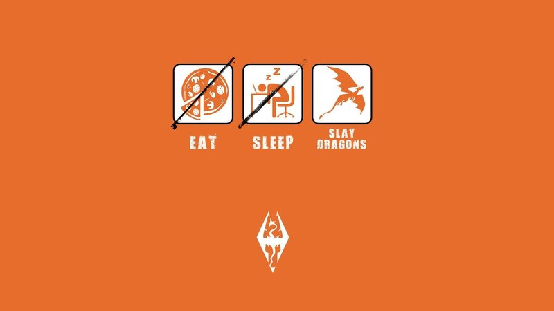 Dragon-slaying Icon — Orange