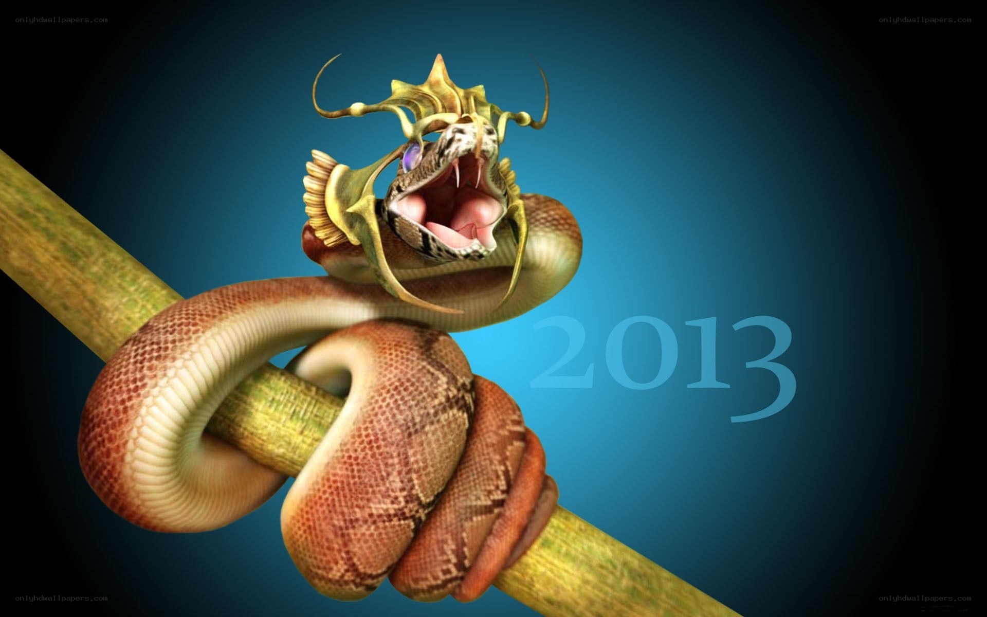 dragon snake on bamboo