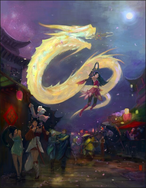 Dragon spirit in a festival