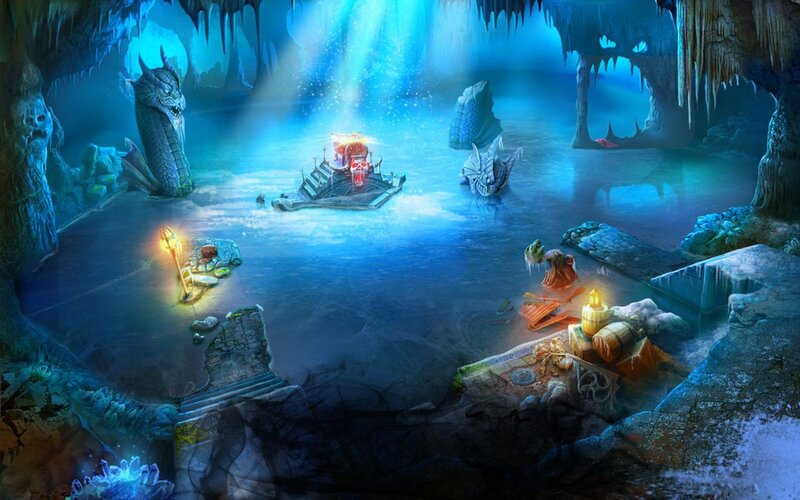 Dragon Statue in Cave