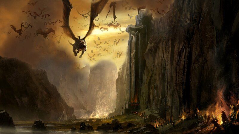 Dragon Swarm in Canyon
