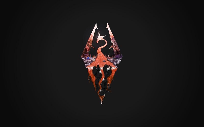 Dragon Symbol with Lava