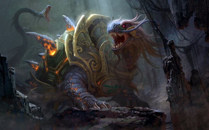 Dragon Turtle Creature — Gray