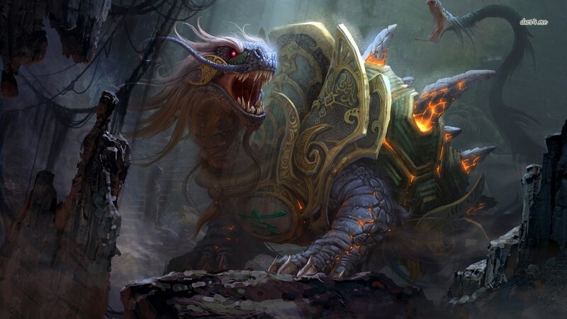 Dragon Turtle Creature — Green