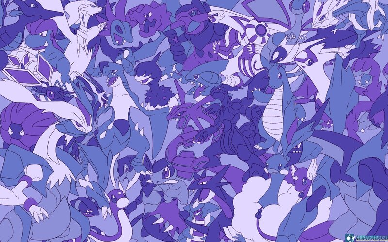 Dragon-type Pokémon — Purple