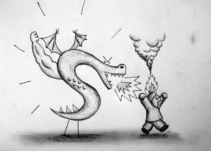 Dragon vs. Firefighter