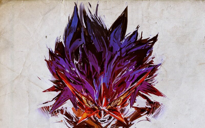 dragon warrior head art