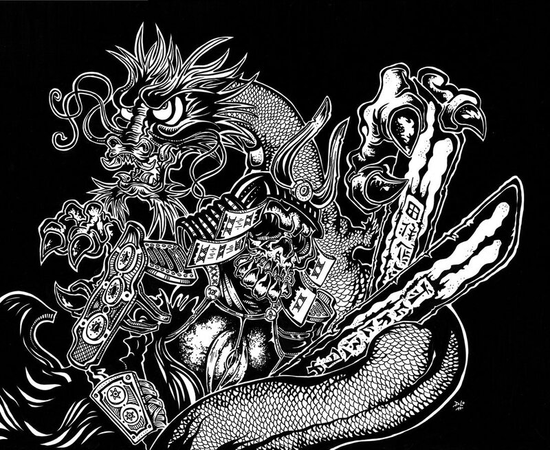Dragon Warrior Illustration
