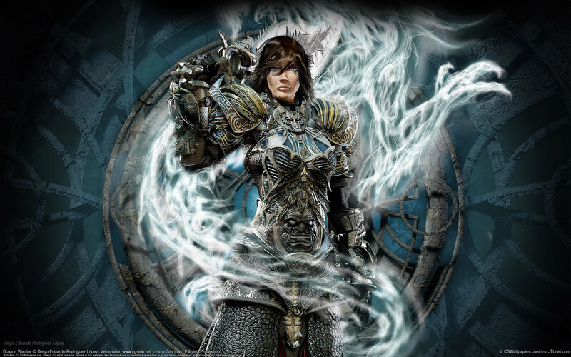 Dragon Warrior in armor