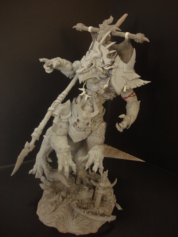 dragon warrior statue