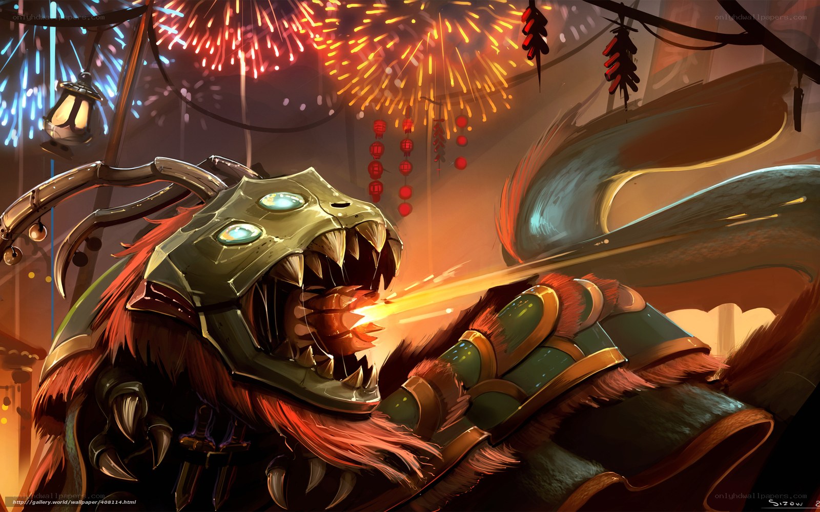dragon warrior with fire breath