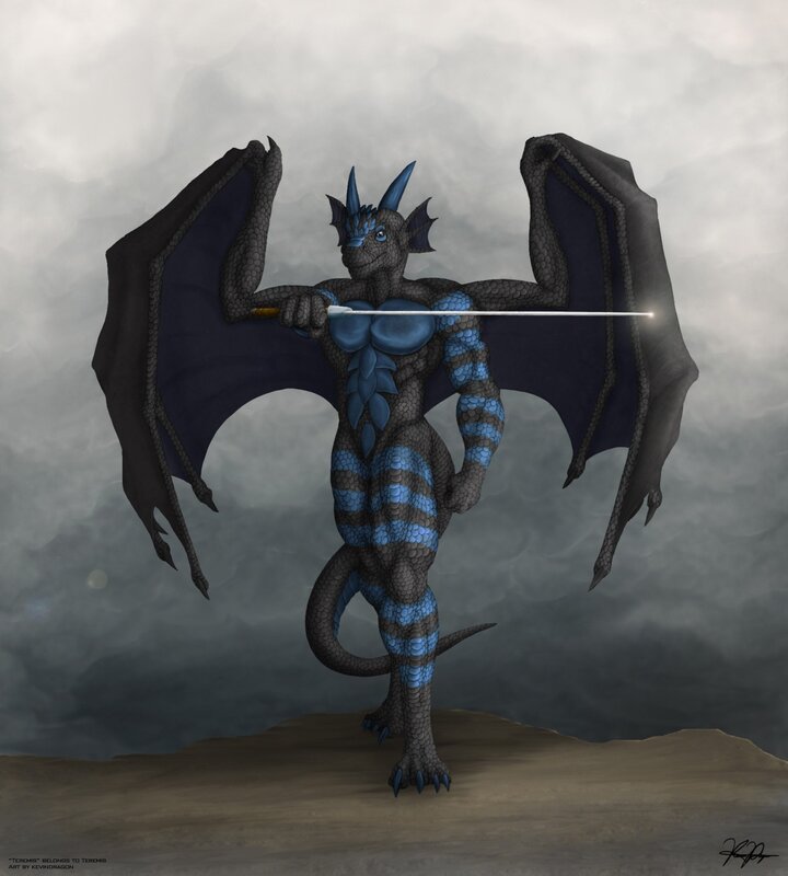 dragon warrior with sword