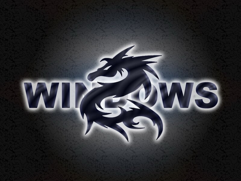 Dragon Windows logo wallpaper