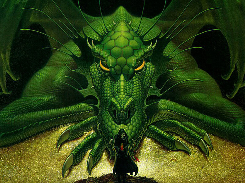dragon with a warrior
