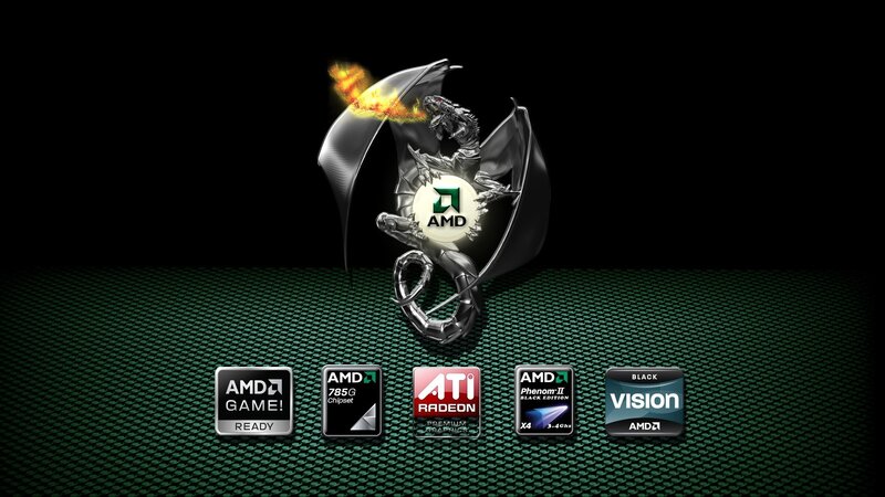 Dragon with AMD Logo
