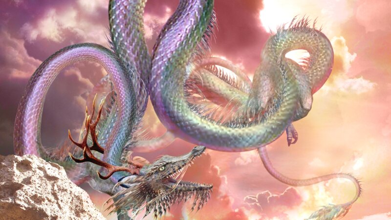 Dragon with Antlers