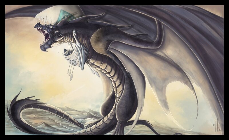dragon with broken crown
