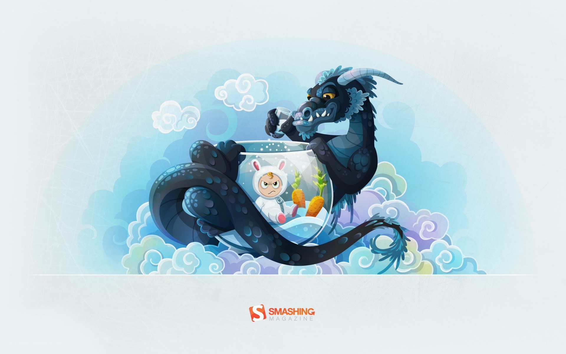 dragon with fishbowl character