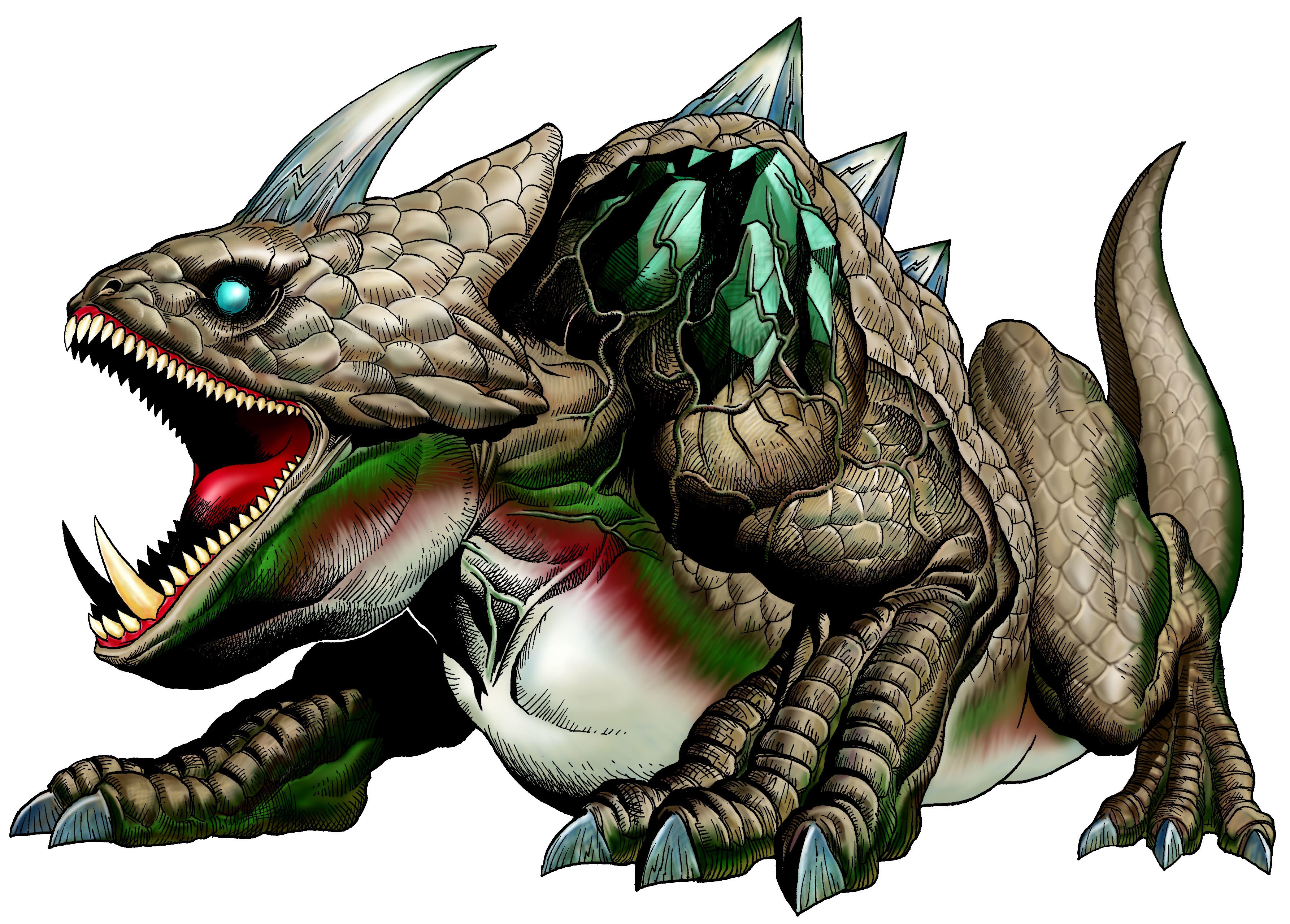 dragon with glowing eyes