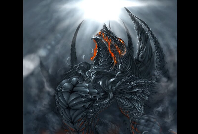 Dragon with Glowing Mouth