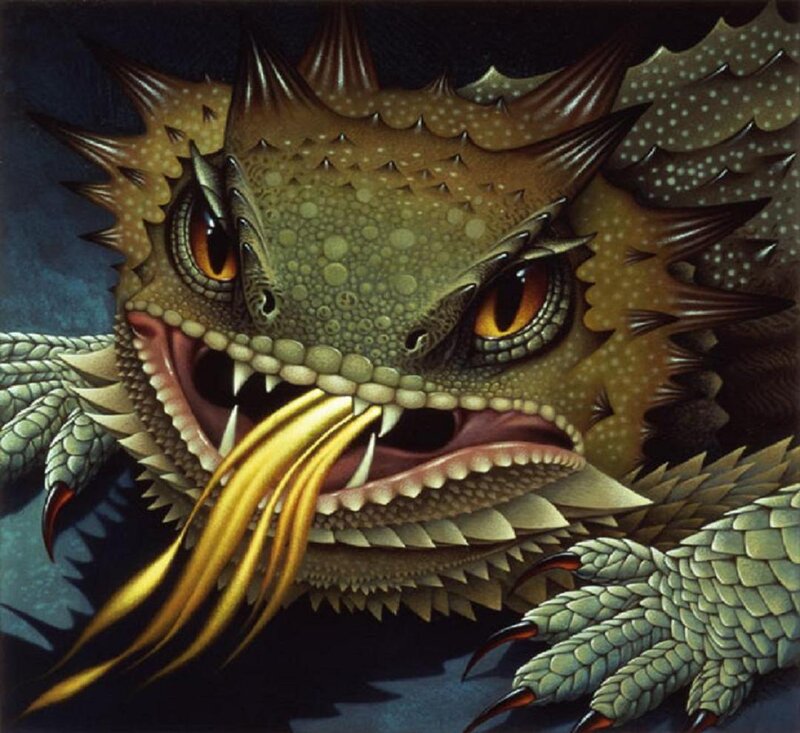 Dragon with Golden Tongue