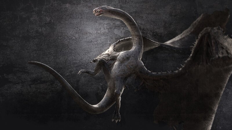Dragon with Long Neck