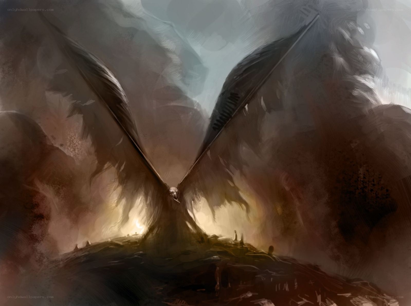 dragon with outstretched wings