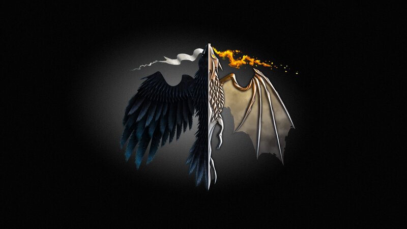 Dragon with Split Wings