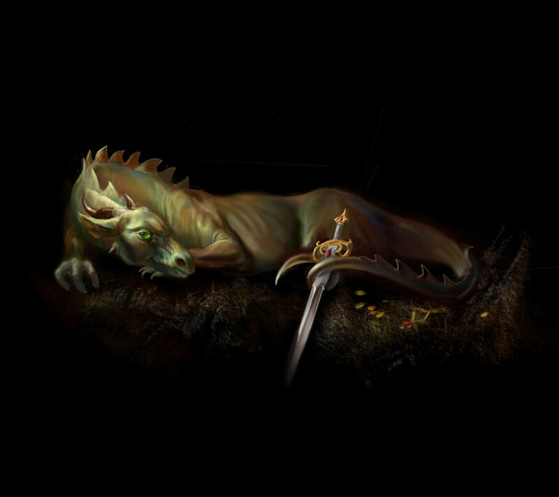 Dragon with Sword