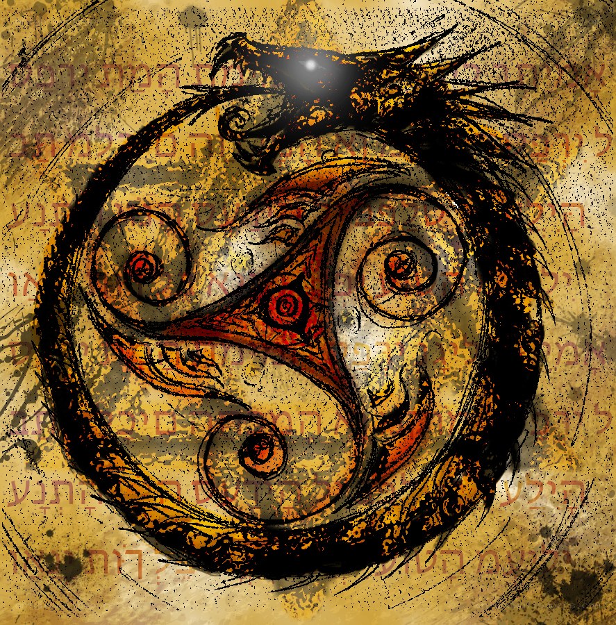 dragon yin-yang symbol
