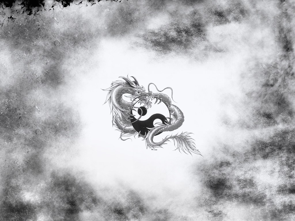 dragon yin-yang symbol