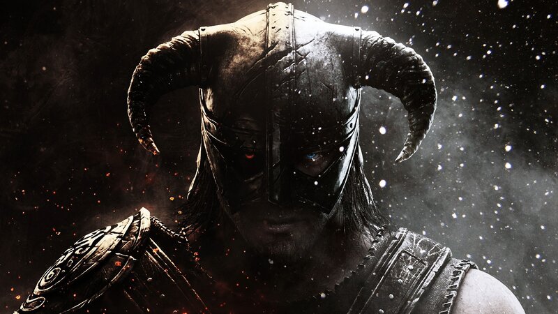 dragonborn in the snow