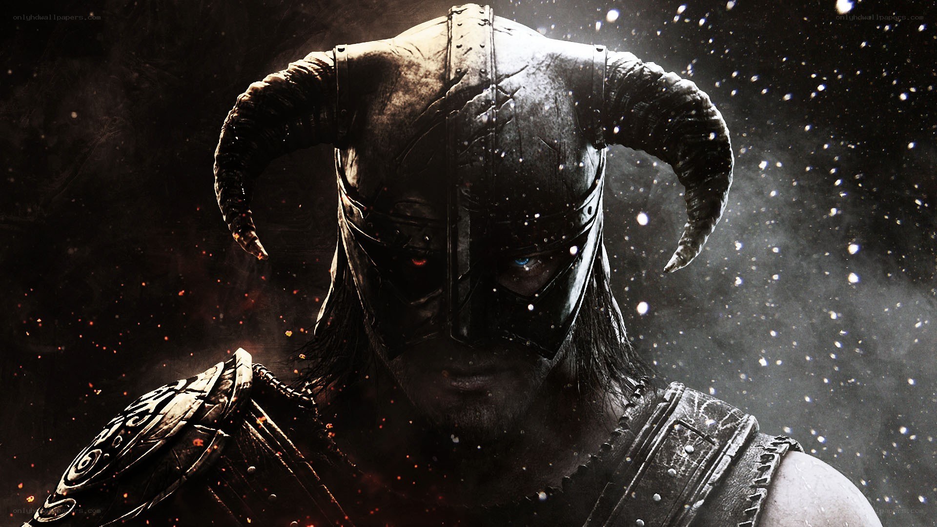 dragonborn in the snow