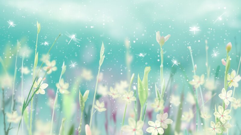 Dragonflies in a Meadow — Teal