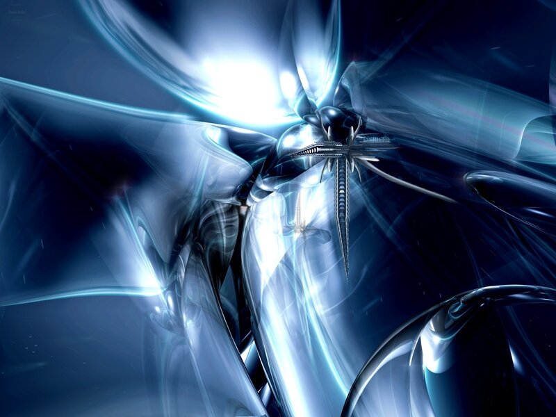 Dragonfly in Blue Light