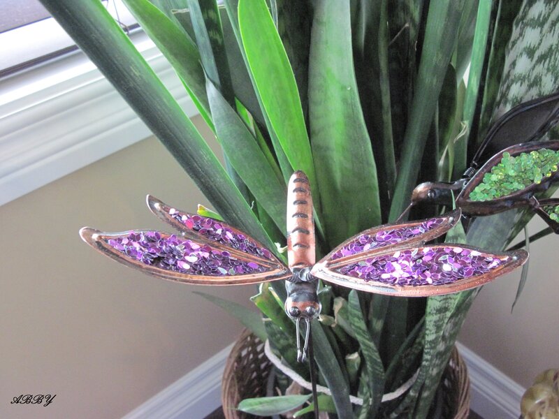 Dragonfly Ornament in Plant