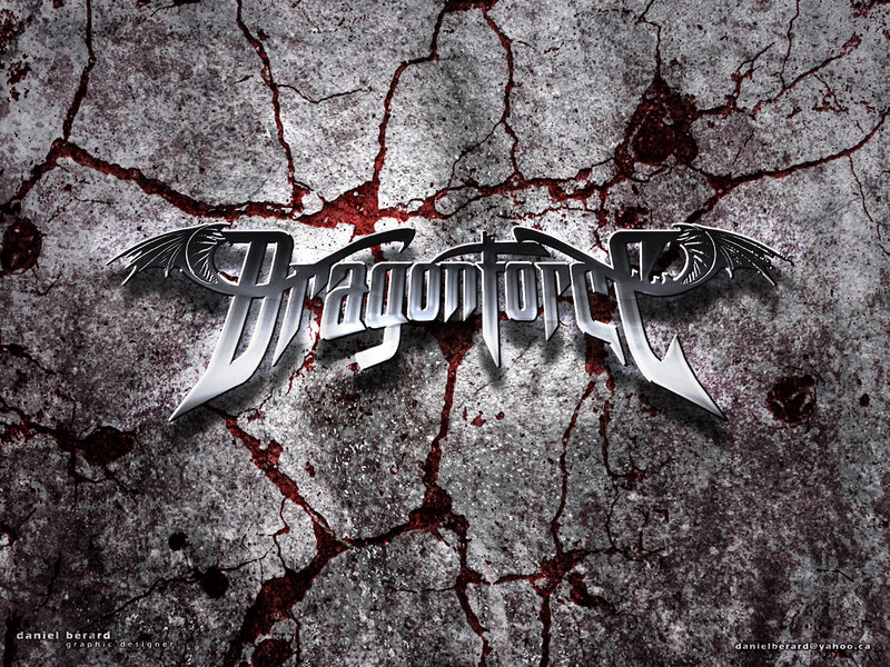 Dragonforce Logo on Cracked Wall